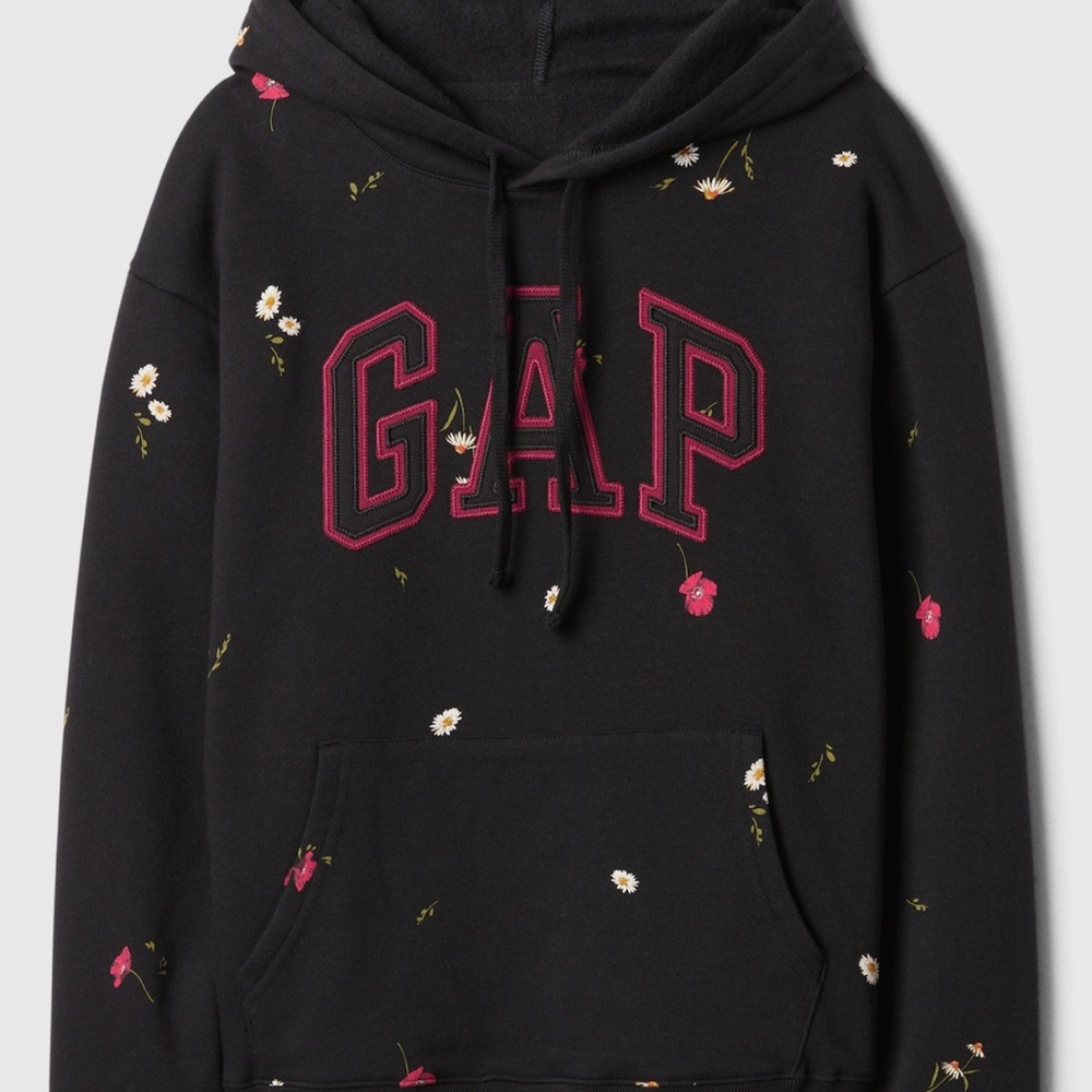 NWT Gap Logo Sweatshirt COLOR Mini FLORAL SIZE LARGE